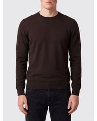 Tagliatore - 100% Wool Crew-Neck Jumper With Ribbed Trims - Lyst