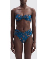 Magda Butrym - Printed Polyamide Bandeau Bikini Top - Lyst