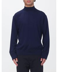 Laneus - Pure Virgin Wool Turtleneck Jumper With Ribbed Hems - Lyst