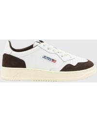 Autry - Medalist Low Two-Tone Calfskin And Suede Trainers - Lyst