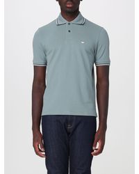 Emporio Armani - Cotton Polo Shirt With Logo - Lyst