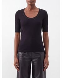Fabiana Filippi - Slim Fit Short-Sleeved T-Shirt - Lyst