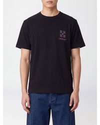 Off-White c/o Virgil Abloh - Crewneck Cotton T-Shirt With Contrast Arrow Logo - Lyst