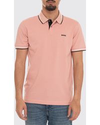 BOSS - Cotton Polo With Logo - Lyst