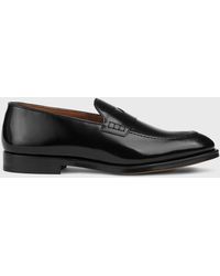 Doucal's - Brushed Leather Loafers - Lyst