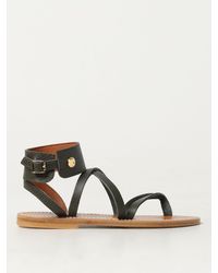 Longchamp - Flat Sandals - Lyst