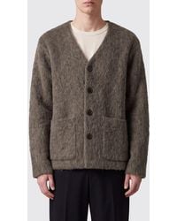 Our Legacy - Cardigan En Laine Et Mohair Mélangés Avec Col V Et Poches Plaquées - Lyst
