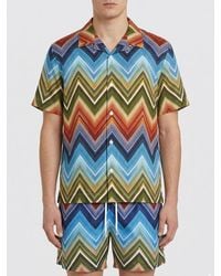 Missoni - Viscose Shirt With Zig-Zag Motif - Lyst