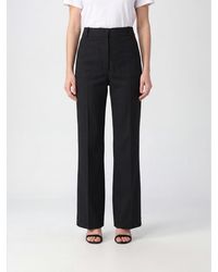 Victoria Beckham - Alina High-Waisted Wide-Leg Wool-Blend Pants - Lyst