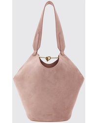 KHAITE - Lotus Suede Bag - Lyst