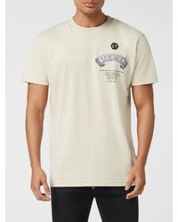 Philipp Plein - Cotton Jersey T-Shirt With Crew Neck And Skull Logo Print - Lyst