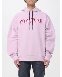 Marni - Cotton Hoodie With Logo - Lyst