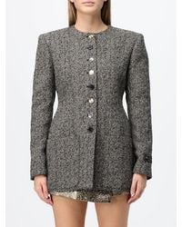 MSGM - Cropped Wool-Blend Crew-Neck Blazer - Lyst