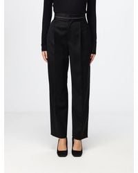 Tela - Mia High-Waisted Straight-Leg Wool Tailored Trousers - Lyst