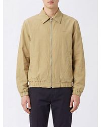 A.P.C. - Long-Sleeved Cotton Blouson Jacket With Zip Closure And Classic Collar - Lyst