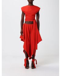 Alaïa - Cotton Cropped Top - Lyst