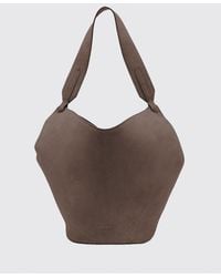 KHAITE - Lotus Suede Bag - Lyst