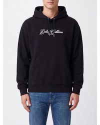 Dolce & Gabbana - Dolce &Amp Gabbana Relaxed Fit Cotton Hoodie With Contrast Logo - Lyst