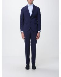 Manuel Ritz - Single-Breasted Stretch Wool Suit - Lyst