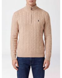Polo Ralph Lauren - Virgin Wool Half-Zip Turtleneck Jumper With Pony Logo - Lyst