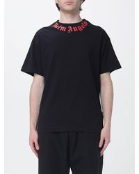 Palm Angels - Cotton T-Shirt With Logo - Lyst