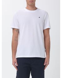 Brooksfield - Cotton Crew Neck T-Shirt With Logo - Lyst