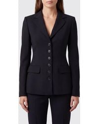 Dolce & Gabbana - Dolce &Amp Gabbana Single-Breasted Short Wool Blazer With Peak Lapels - Lyst