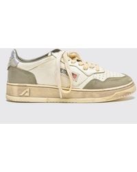 Autry - Medalist Low Super Vintage Used Leather Sneakers - Lyst
