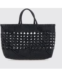 OSOI - Biscuit Woven Recycled Leather Handbag With Double Handle - Lyst