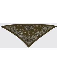 Ferragamo - Arabesque Cashmere And Wool Triangle Scarf With Logo - Lyst