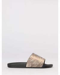 Just Cavalli - Zebra Print Rubber Sliders - Lyst