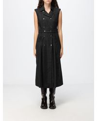 Crida Milano - Cadore Sleeveless Wool Flannel Midi Wrap Dress - Lyst