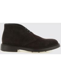 Doucal's - Suede Leather Chukka Boots With Rubber Sole - Lyst