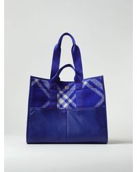 Burberry - Bag In Wool With Jacquard Check Pattern - Lyst