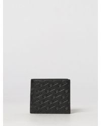 DIESEL - Embossed Leather Bifold Wallet With Logo And Coin Pocket - Lyst