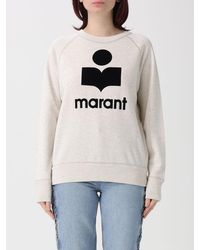 Isabel Marant - Logo Cotton Crewneck Sweatshirt - Lyst