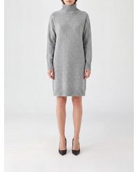Fabiana Filippi - Wool, Silk And Cashmere Knit Turtleneck Mini Dress - Lyst