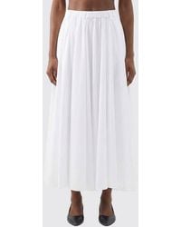 N°21 - Cotton Midi Skirt - Lyst
