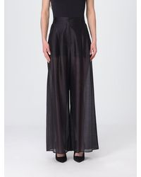 Hanita - Wide-Leg Fabric Trousers - Lyst