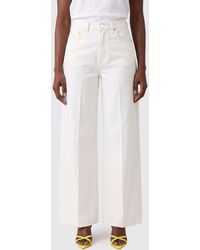 PT Torino - Wide Leg Cotton Denim Jeans - Lyst