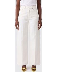 PT Torino - Wide Leg Cotton Denim Jeans - Lyst