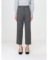 Liviana Conti - Danny High-Waisted Cropped Crêpe Trousers With Slant Pockets - Lyst