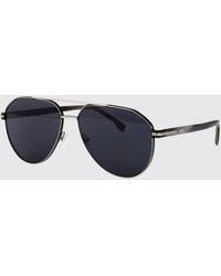 BOSS - Teardrop Aviator Metal Sunglasses With Double Bridge - Lyst