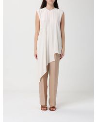 Fabiana Filippi - Asymmetric Crepe De Chine Blouse - Lyst