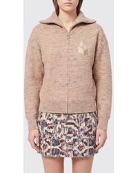 Isabel Marant - Koxy Monogram Logo Viscose Blend Zip-Up Cardigan - Lyst
