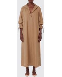 Max Mara - Midi Cotton Chemisier Dress - Lyst