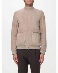 DUNO - Octane Suede Bomber Jacket - Lyst