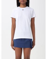 Vivienne Westwood - T-shirt in cotone con logo - Lyst