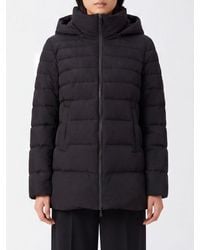Herno - Knee-Length Quilted Nylon Down Jacket With Removable Hood - Lyst