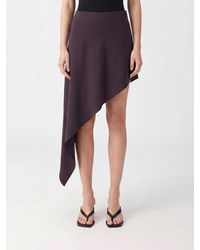 Alaïa - Asymmetrical Mini Skirt - Lyst